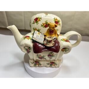PAUL CARDEW “ROYAL ALBERT” Old Country Roses LARGE Teapot—HEIRLOOM QUALITY